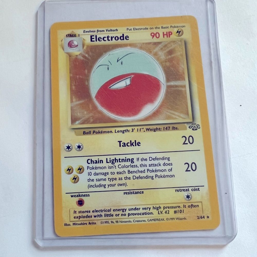 Vintage Pokemon Halo Electrode #2/64 Gamefreak 1999 Wizards Card - Picture 2 of 8